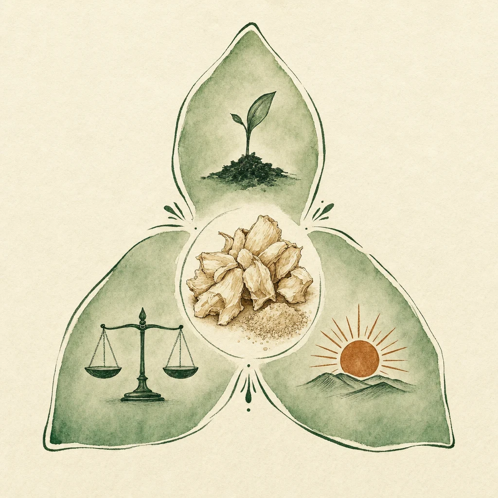 Schéma récapitulatif du protocole 14 jours : jours 1-3 amorce douce 5 g baobab, jours 4-7 montée 10-15 g + lacto-ferments, jours 8-14 ancrage 15-20 g + 30 plantes par semaine