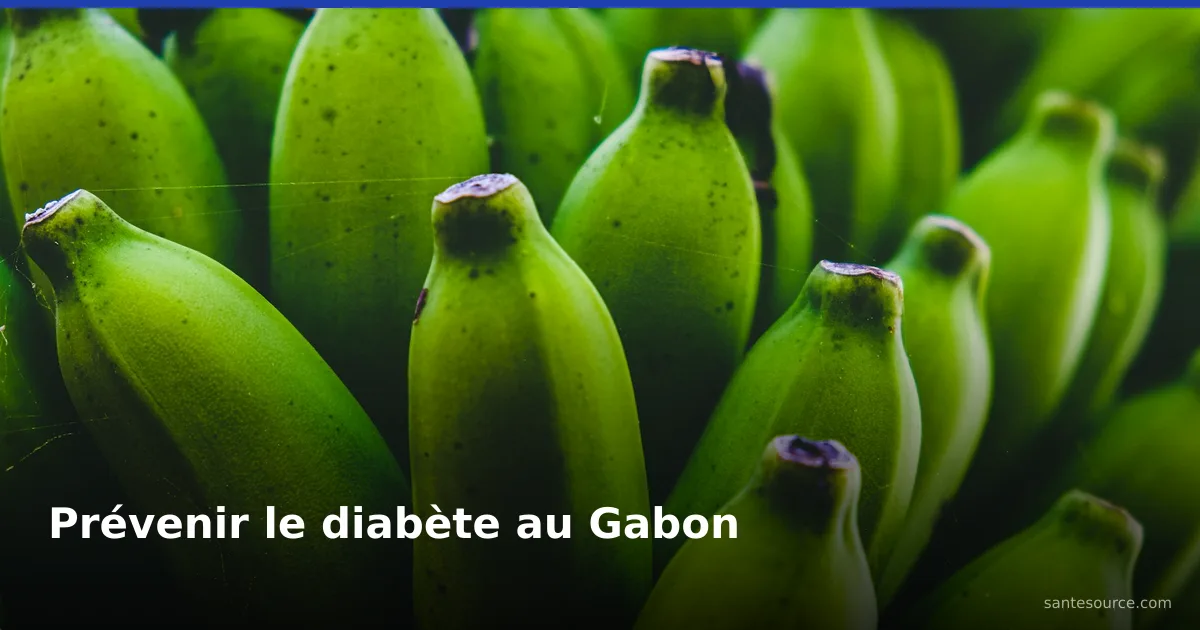 Régimes de plantains verts, aliment traditionnel à index glycémique bas pour prévenir le diabète au Gabon