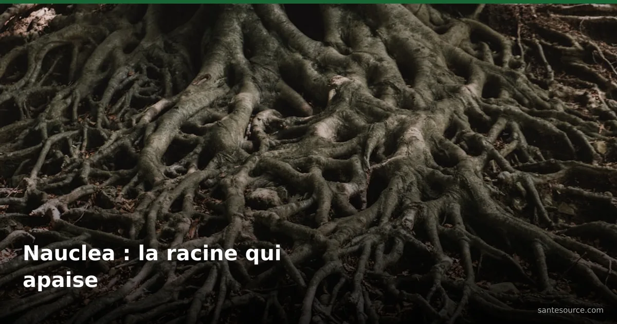 Entrelacs de racines évoquant la décoction de Nauclea latifolia contre la diarrhée et les crampes