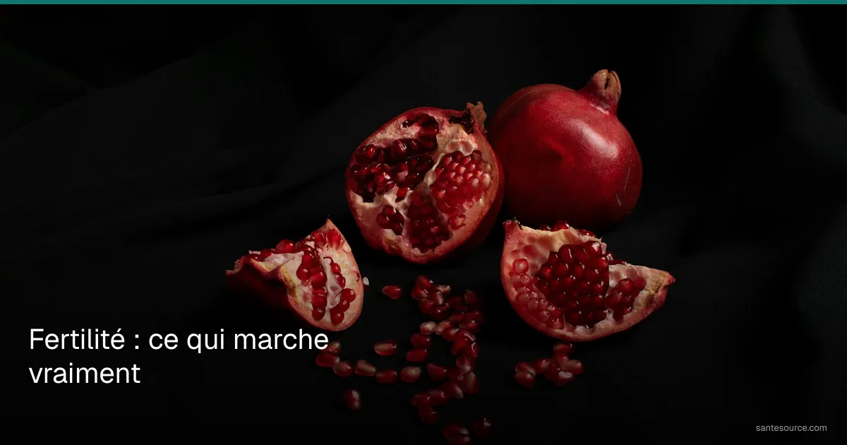 Grenade ouverte aux graines rouges, symbole naturel de fertilité pour tomber enceinte au Congo