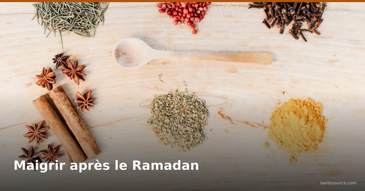 Épices et plantes du souk marocain — cumin, cannelle, anis — pour maigrir après le Ramadan