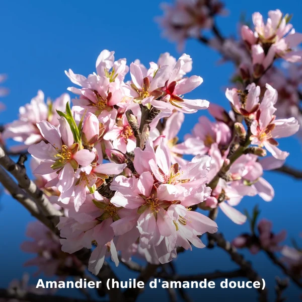 Photographie de Amandier (huile d'amande douce) (Prunus dulcis), plante médicinale africaine de la phytothérapie traditionnelle