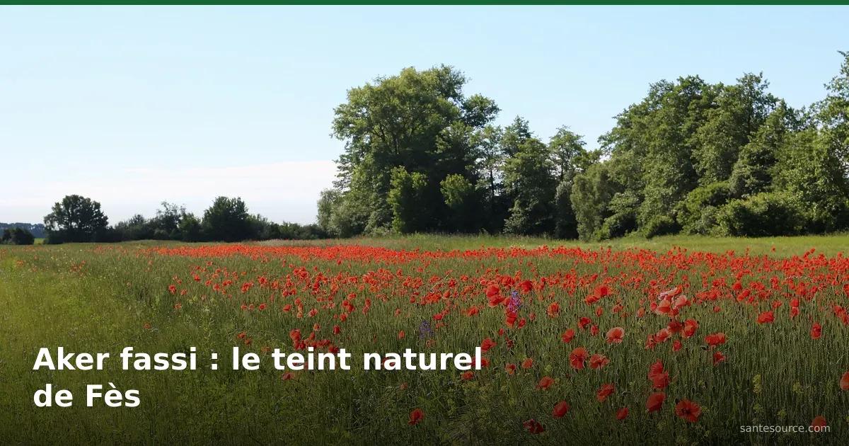 Champ de coquelicots en fleur, source du pigment naturel de l’aker fassi pour un teint lèvres et joues éclatant