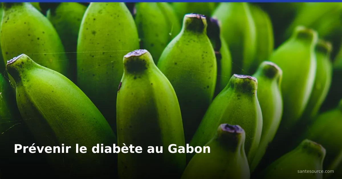 Régimes de plantains verts, aliment traditionnel à index glycémique bas pour prévenir le diabète au Gabon