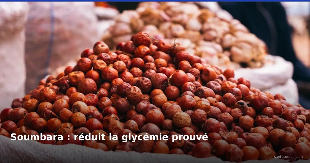 Baies africaines séchées au marché, ingrédient naturel du soumbara pour contrôler le diabète