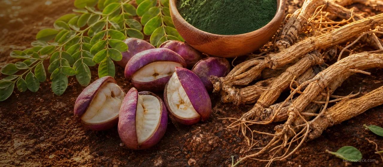 Moringa, noix de kola et spiruline pour booster l'énergie naturellement