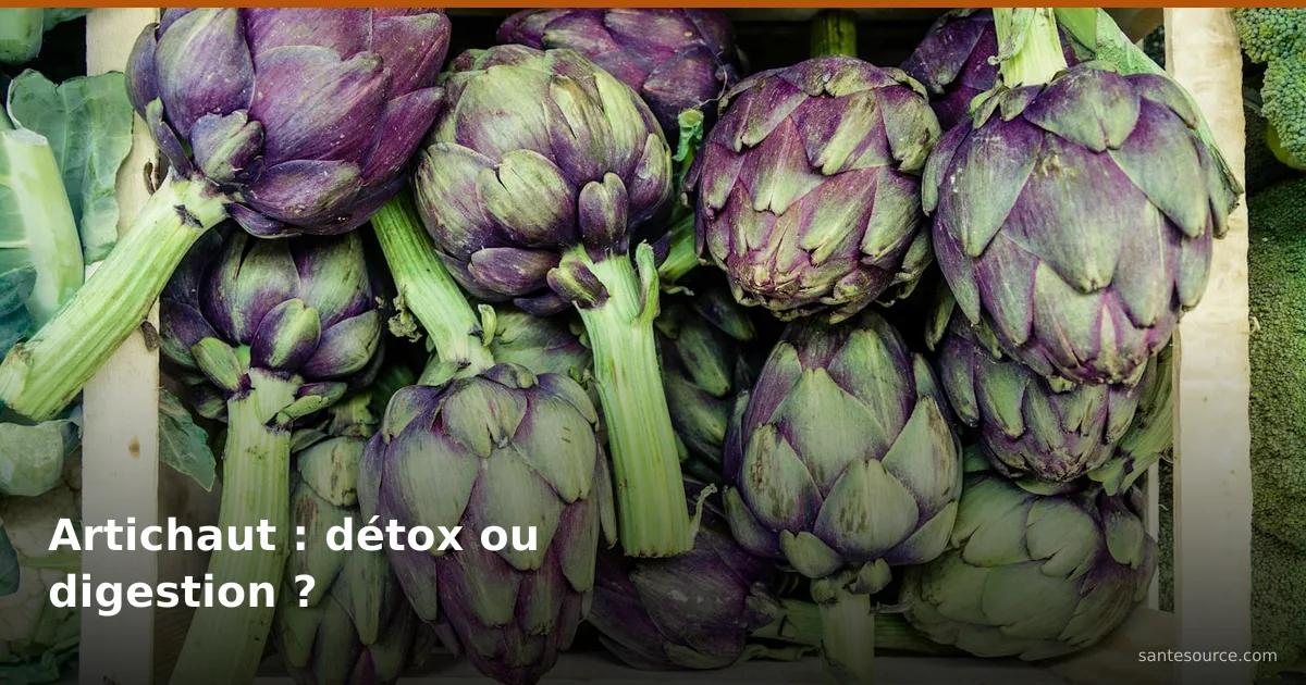Cageot d'artichauts violets et verts au marché, allié digestion et minceur au Maroc