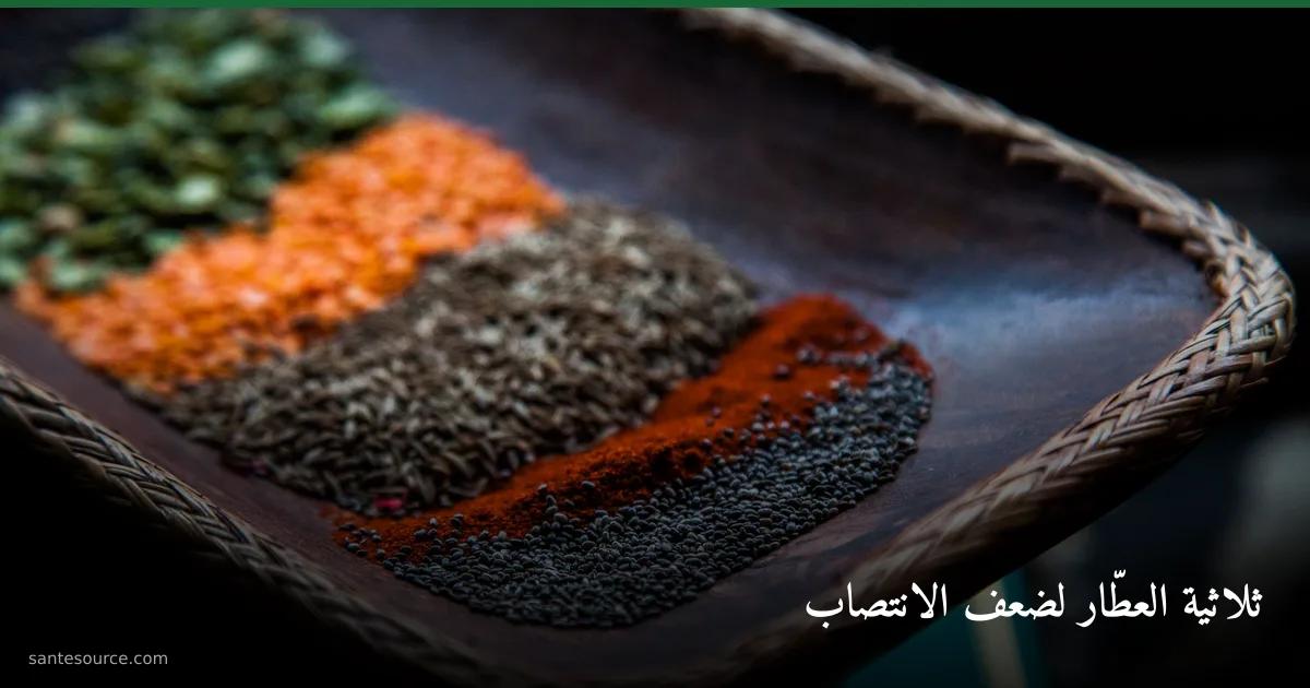 صينية بذور وأعشاب العطّار المغربي: الحلبة والحبة السوداء لدعم الانتصاب والحيوية